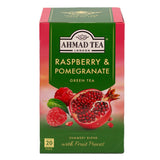 Ahmad Tea Raspberry & Pomegranate Green Teabags, 20 Count