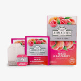 Ahmad Tea Peach & Raspberry Infusion Tea, 20 Count