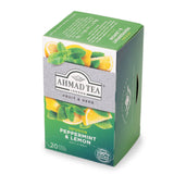 Ahmad Tea Peppermint & Lemon Herbal Tea, 20 Count