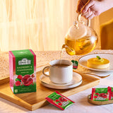 Ahmad Tea Raspberry & Pomegranate Green Teabags, 20 Count