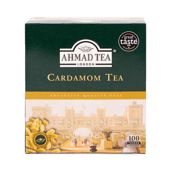 Ahmad Tea Cardamom Black Teabags, 100 Count
