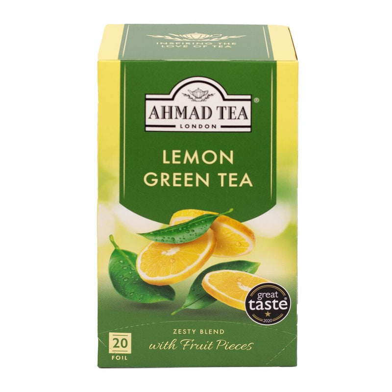 Ahmad Tea Lemon Green Tea, 20 Count