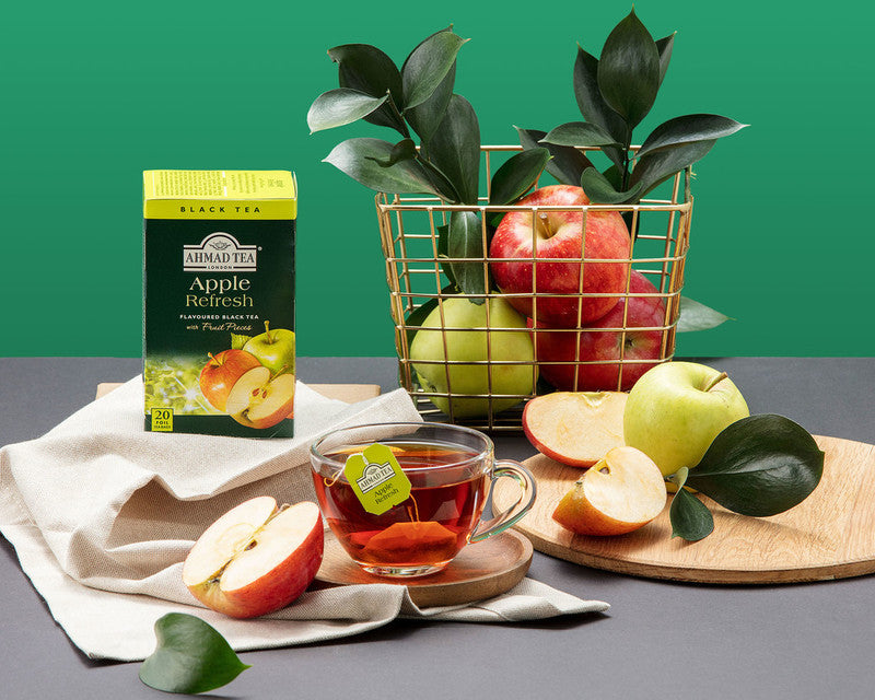 Ahmad Tea Apple Refresh Black Tea, 20 Count