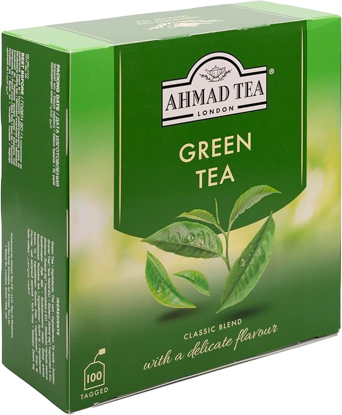 Ahmad Tea Green Tea Teabags, 100 Count