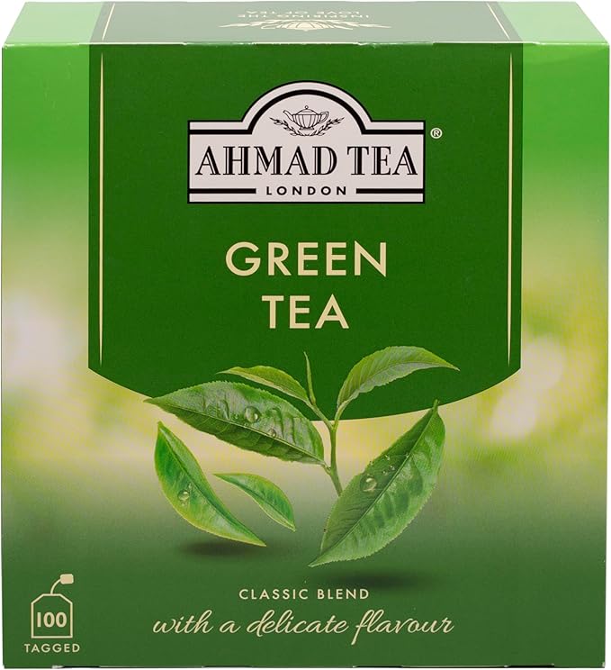 Ahmad Tea Green Tea Teabags, 100 Count