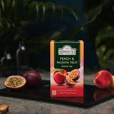 Ahmad Tea Peach and Passion Fruit Black Tea, 20 Count