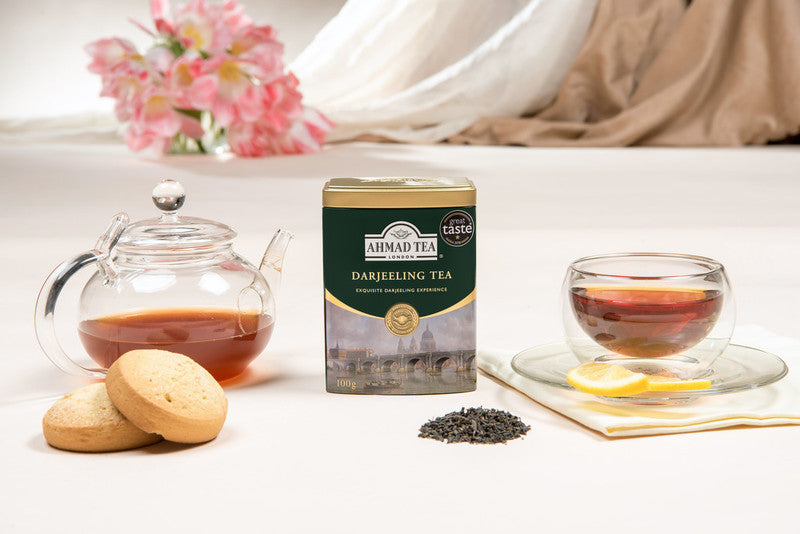 Ahmad Tea Darjeeling Tea (Loose Leaf) in Tin, 100 gram
