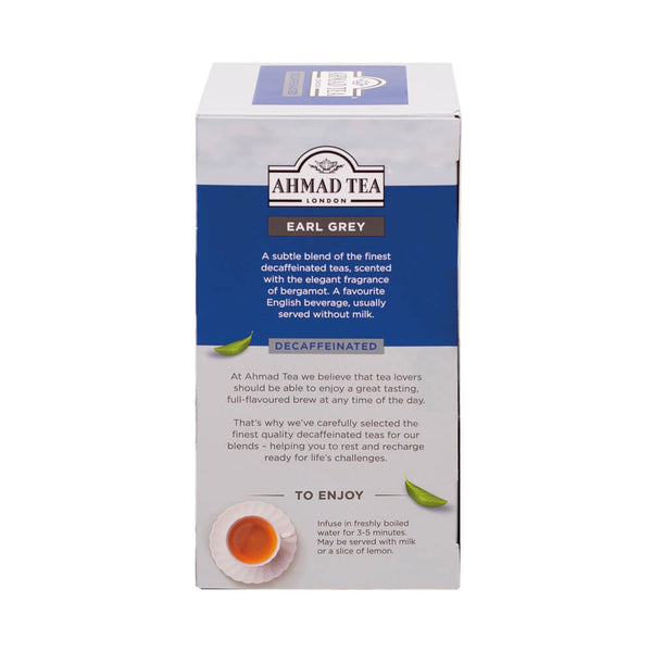 Ahmad Tea Decaffeinated Earl Grey Black Tea,20 Count
