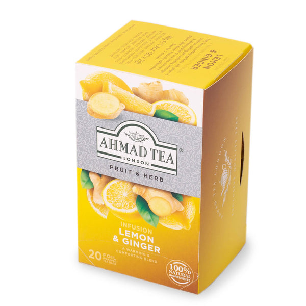 Ahmad Tea  Lemon & Ginger Herbal Tea,20 Count