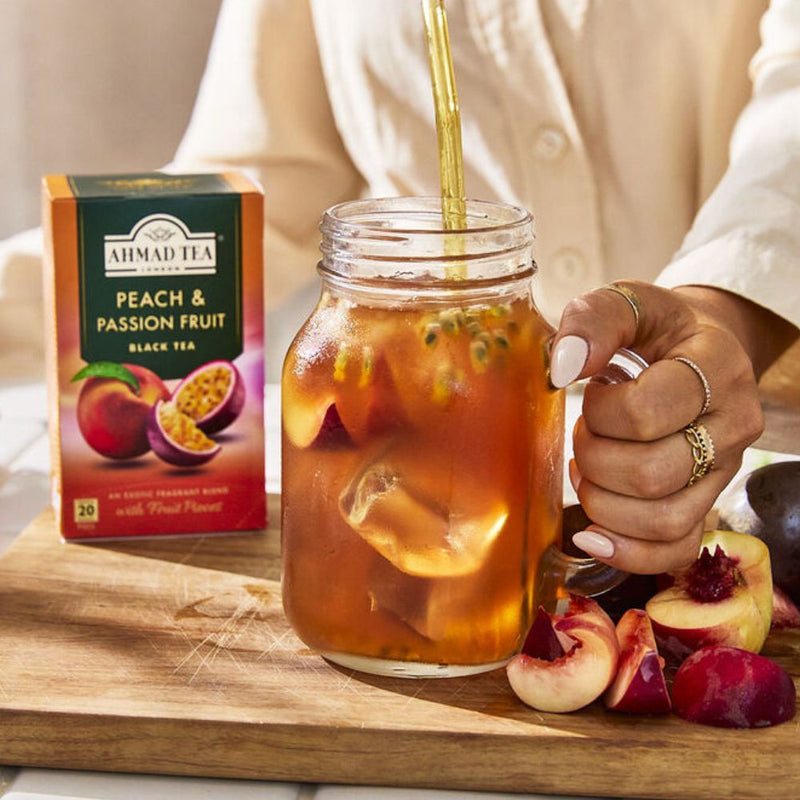 Ahmad Tea Peach and Passion Fruit Black Tea, 20 Count