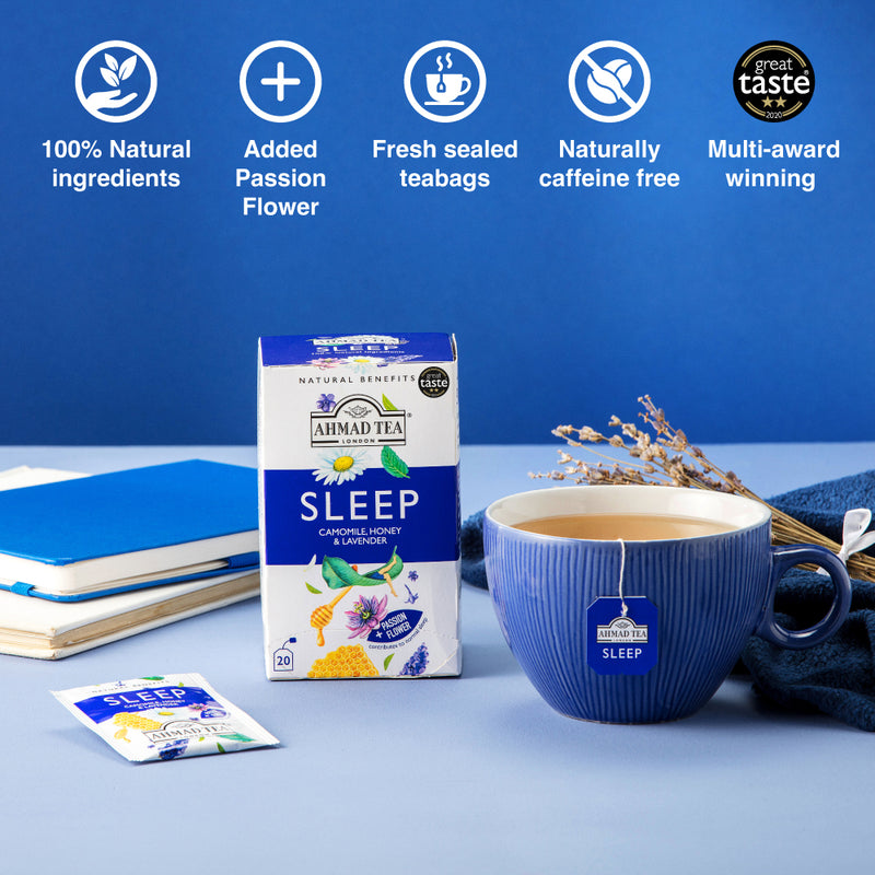 Ahmad Tea Sleep - Camomile, Honey & Lavender, 20 Count